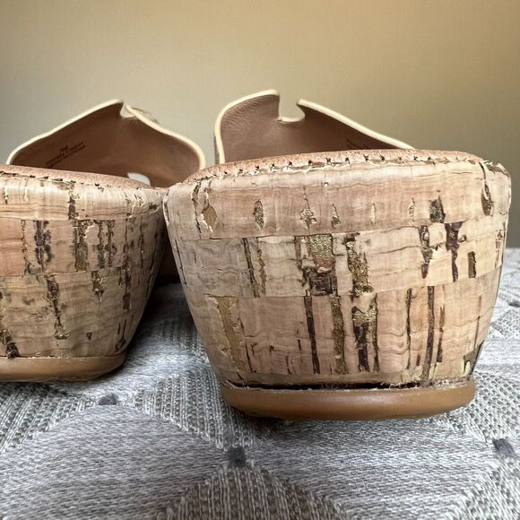 L'Amour Des Pieds Catiana Natural Open Toe Slip On Slide Cork Sandals US 7 M - Picture 10 of 16